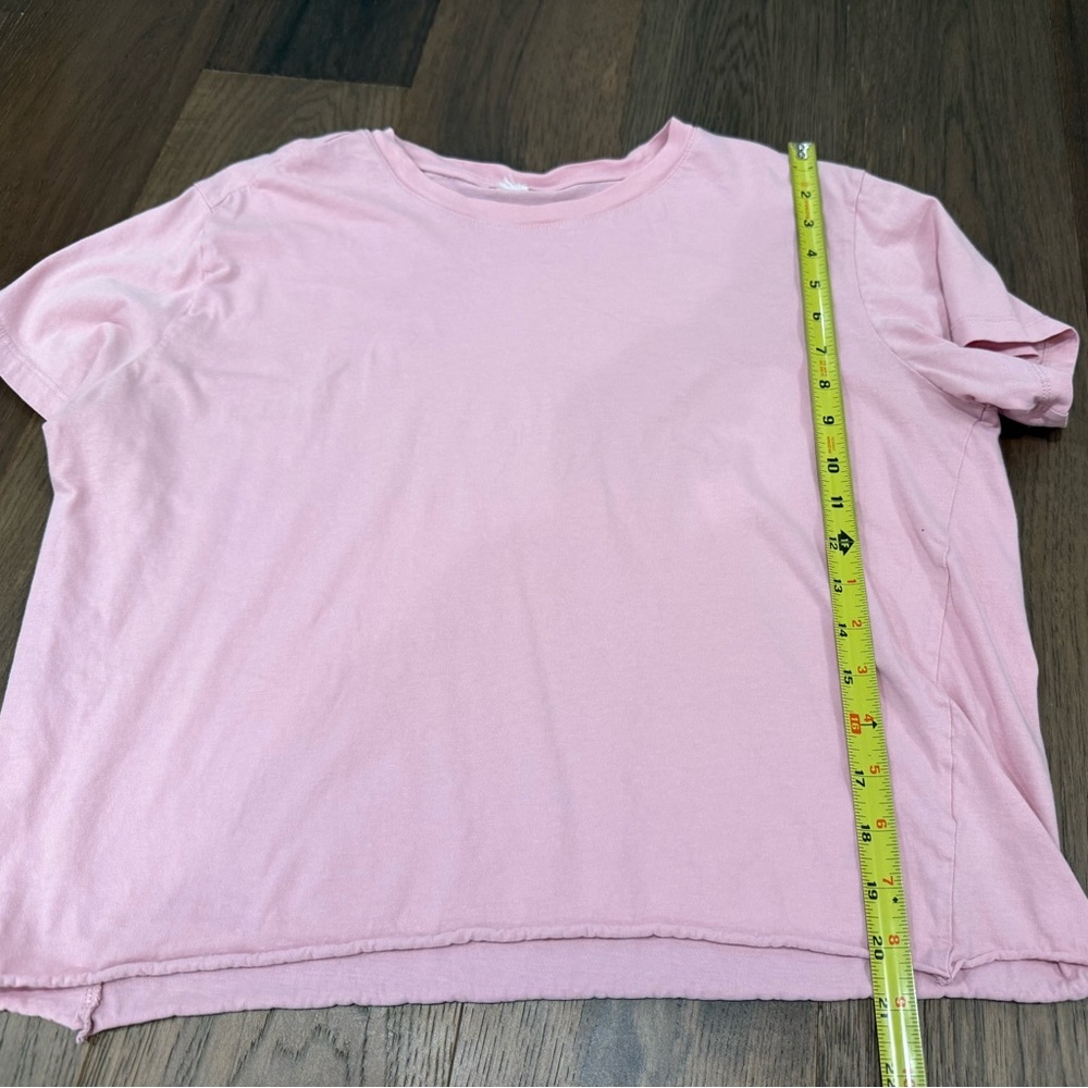 H&M Divided Pink Short Sleeve Boxy Tee - Size L